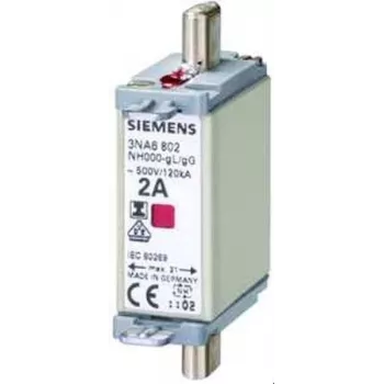 Siemens 3NA6824 NH poistková vložka veľkosť 000 80 A 500 V AC/250 V DC gG
