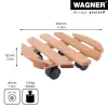 WAGNER Multiroller Country gaštanovohnedý okrúhly podstavec na rastliny 20018201