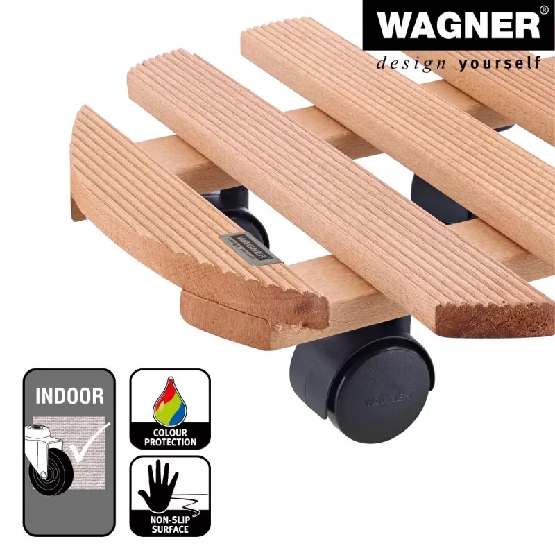 WAGNER Multiroller Country gaštanovohnedý okrúhly podstavec na rastliny 20018201