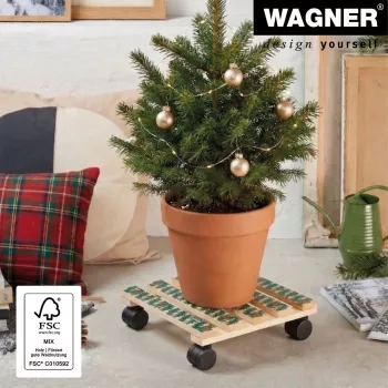 WAGNER design yourself podstavec na rastliny GH0653 štvorcový drevo 29x8 cm 20065301