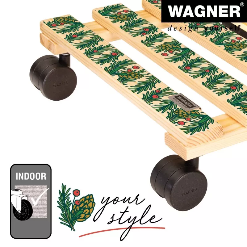 WAGNER design yourself podstavec na rastliny GH0653 štvorcový drevo 29x8 cm 20065301