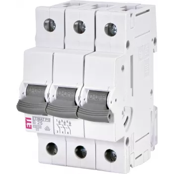 ETI ETIMAT P10 3-pólový B25 25A 10kA istič, 415V AC/DC
