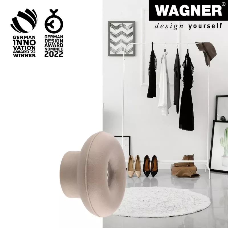 Wagner design yourself DOT GH 0222 vešiak na oblečenie, 1 háčik, taupe, 40 mm, plast 17022221