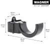 Wagner design yourself nástenný háčik WH 2097 s 1 háčikom, čierny, 1 ks 15209711
