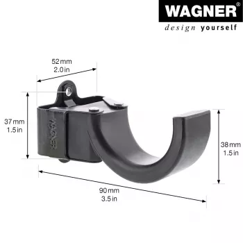 Wagner design yourself nástenný háčik WH 2097 s 1 háčikom, čierna, 1 ks 15209711