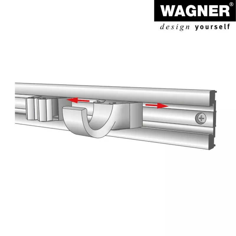 Wagner design yourself nástenný háčik WH 2097 s 1 háčikom, čierny, 1 ks 15209711