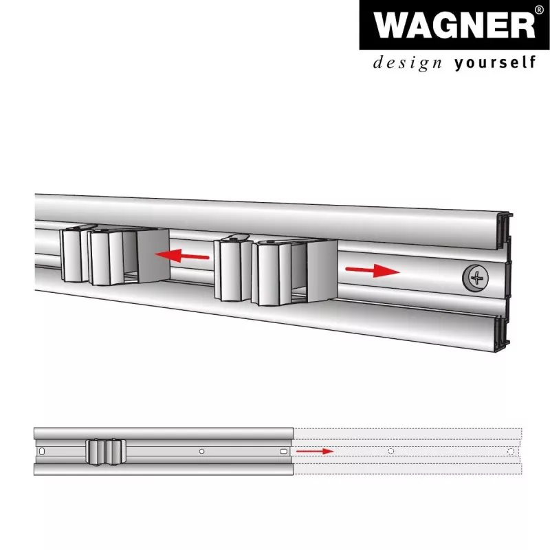 Wagner design yourself nástenný držiak WH 2096 čierny (15209611)