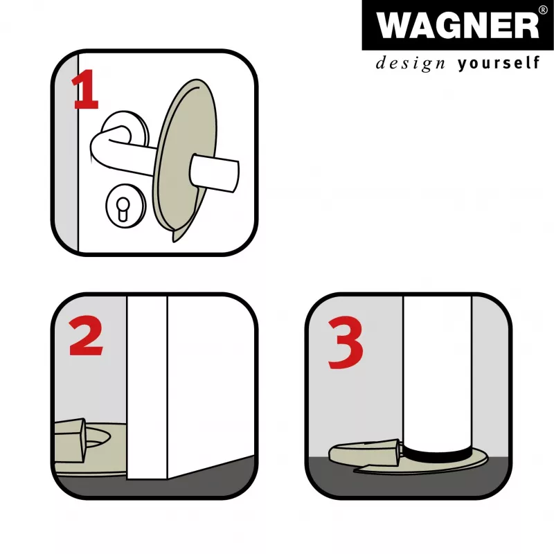 Wagner Design Yourself EH 6979 zarážka dverí plastová biela samolepiaca 15697901