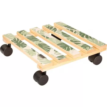 WAGNER design yourself podstavec na rastliny GH0645 štvorcový drevený dizajn 29 x 8 cm, prírodná brezová preglejka, 4 otočné kolieska, nosnosť 100 kg 20064501
