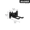 Wagner design yourself nástenný držiak WH 2092 čierny (15209201)