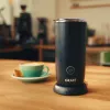 GRAEF MS 402 EU automatický šľahač mlieka, kapacita ohrevu 240 ml, čierny