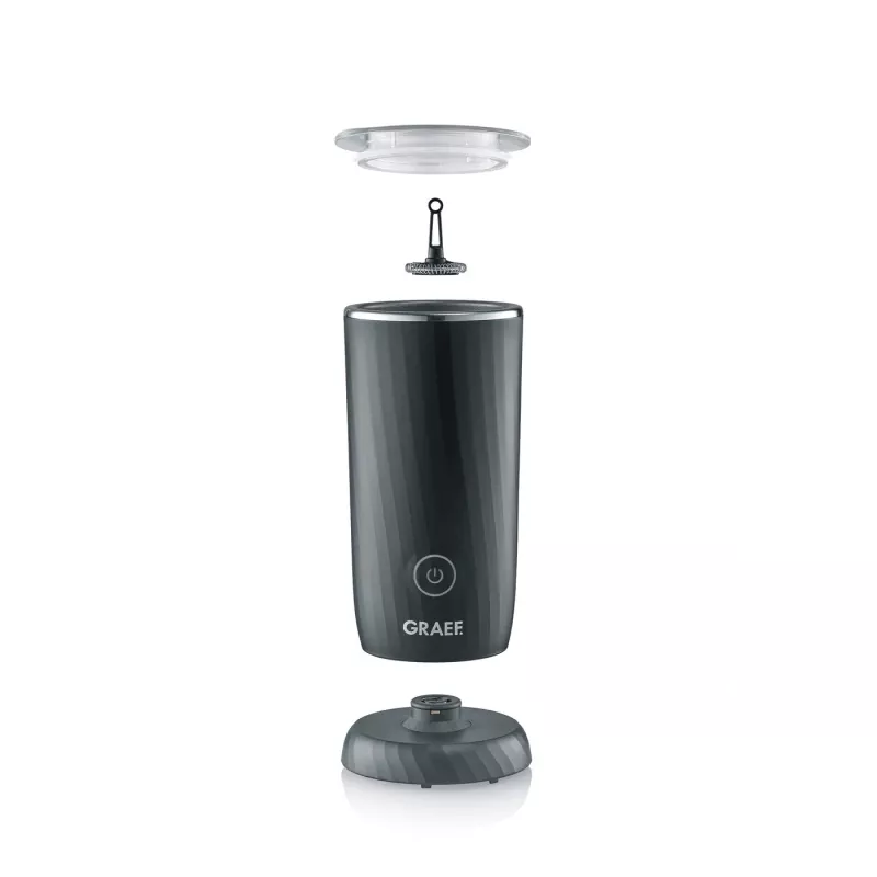 GRAEF MS 402 EU automatický šľahač mlieka, kapacita ohrevu 240 ml, čierny