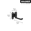Wagner design yourself nástenný držiak WH 2091 čierny (15209101)