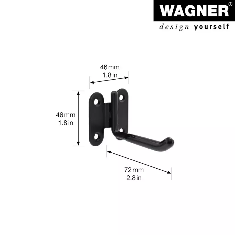 Wagner design yourself nástenný držiak WH 2091 čierny (15209101)