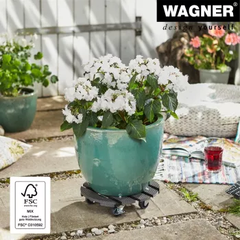WAGNER design yourself podstavec na rastliny GH0527 plast, Ø 29 cm biely okrúhly, 1 ks (20052701)
