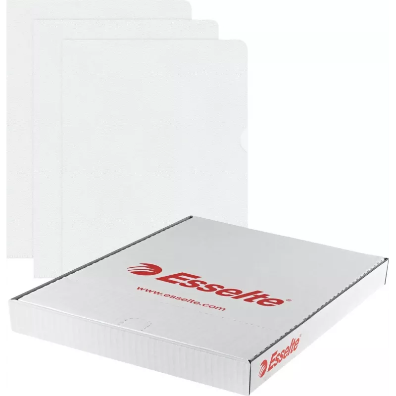 LEITZ Esselte Standard Plus zakladače s dierami A4, balenie 100 ks, transparentné, polypropylén 56218