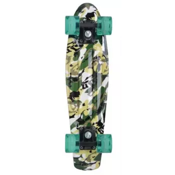 SCHILDKROT retro skateboard Free Spirit Camouflage polypropylén (PP), vystužená doska 560 x 140 mm, 1 kus (510781)