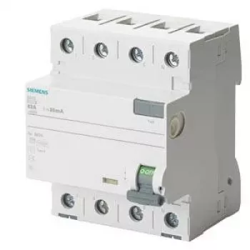 Siemens SENTRON 5SV36448 prúdový chránič, typ A, 40 A, 300 mA, 4-pólový, 400 V, selektívny