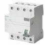 Siemens SENTRON 5SV36448 prúdový chránič, typ A, 40 A, 300 mA, 4-pólový, 400 V, selektívny