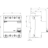Siemens SENTRON 5SV36448 prúdový chránič, typ A, 40 A, 300 mA, 4-pólový, 400 V, selektívny