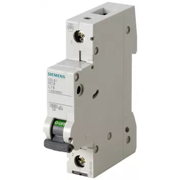 Siemens 5SL61026 SENTRON 5SL istič, 1-pólový, 2 A, vypínacia charakteristika C, 6 kA spínacia schopnosť, 230/400 V AC, montáž na DIN lištu, šírka 1 modul