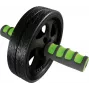 SCHILDKROT AB válec / trenažér brucha, čierna/zelená, dvojité koliesko, priemer 185 mm, šírka 45 mm 960045