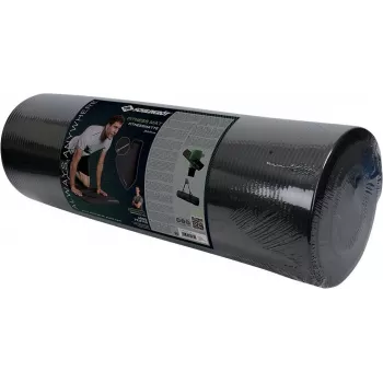 SCHILDKROT fitness podložka 15 mm čierna protišmyková NBR 183x61 cm s popruhom 960160
