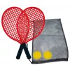 Schildkröt beach tennis set, čierna/červená – 2 plastové rakety a softbal 970130