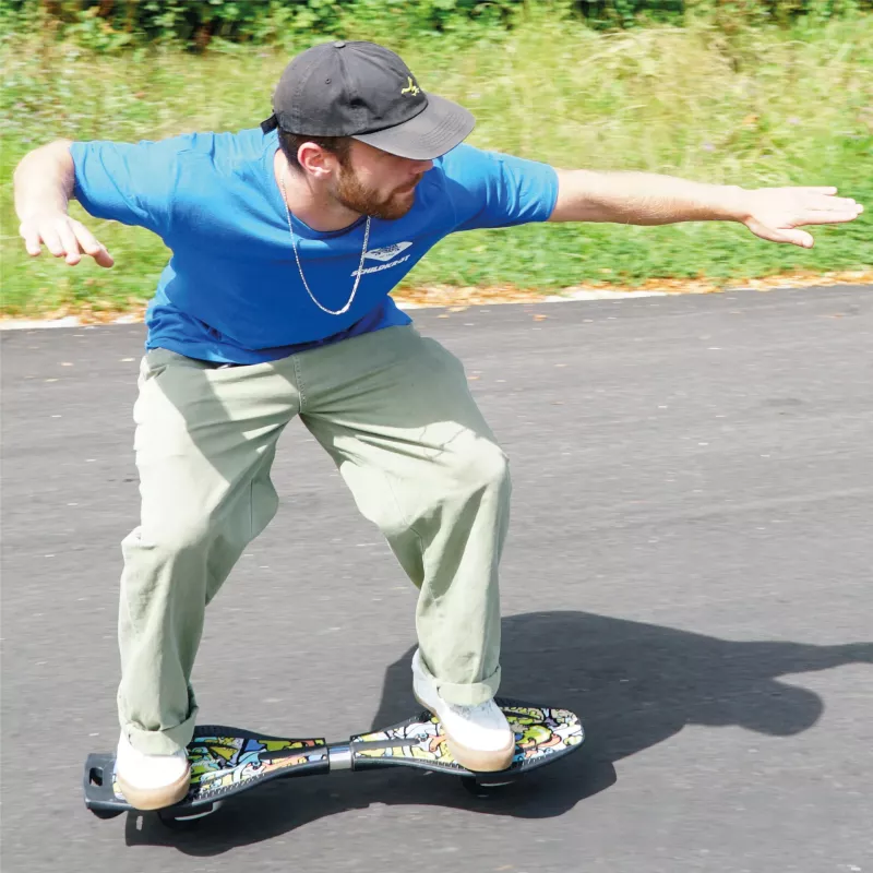 SCHILDKROT waveboard Good Vibes Graffiti veľký plastový deck s protišmykovou štruktúrou 510801