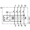 SIEMENS 5SV36468 Prúdový chránič, typ A, 63 A, 300 mA, 4-pólový, 400 V, selektívny