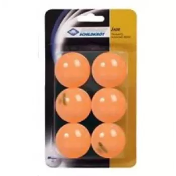 DONIC SCHILDKRÖT Jade loptičky na stolný tenis, balenie 6 ks, oranžová, plast, pre rekreačných hráčov 618378