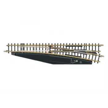 Märklin 8566 Z výhybka manuálna pravá, 110 mm, koľaj z nového striebra, čierna plastová základňa