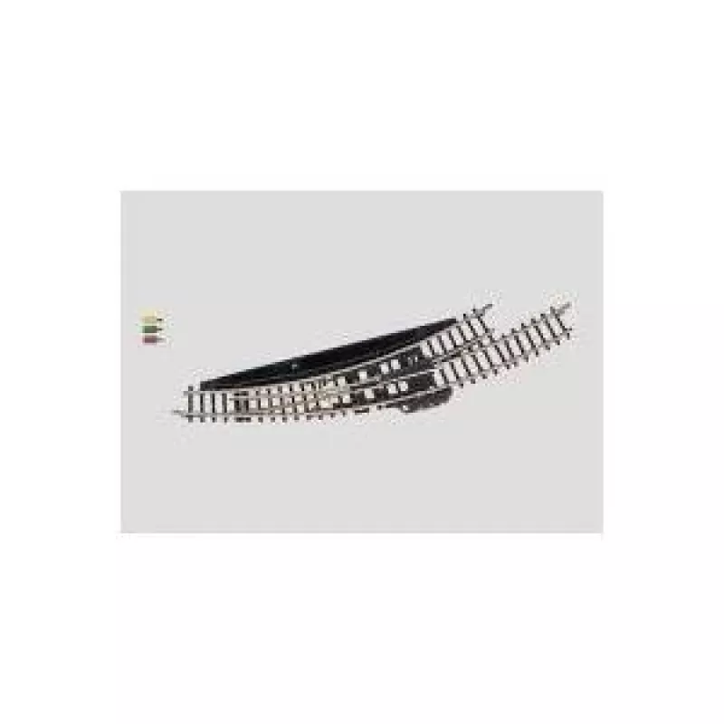 Märklin Z-Gauge Elektromagnetická oblúková výhybka ľavá - čierna/žltá 8568