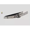 Märklin Z-Gauge Elektromagnetická oblúková výhybka ľavá - čierna/žltá 8568