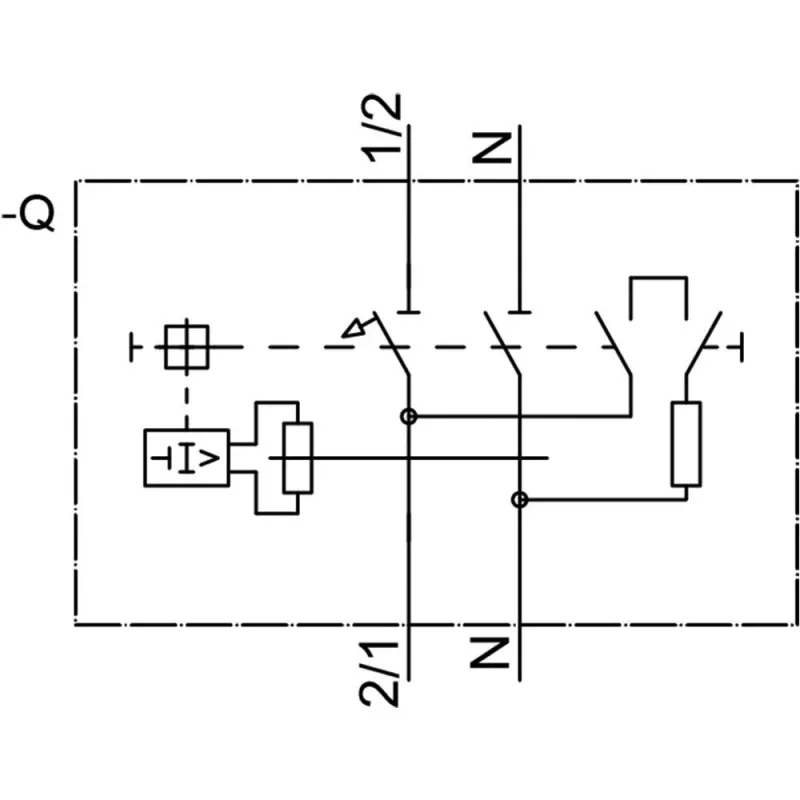 Siemens 5SV16166KK16 RCBO, 1P+N, 16 A, 30 mA, typ A, charakteristika C, 6 kA