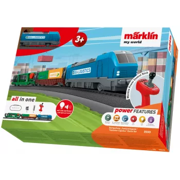Märklin 29349 H0 Štartovacia sada Kontajnerová logistika s dieselovou lokomotívou radu 232 a 3 plošinovými vozňami na kontajnery
