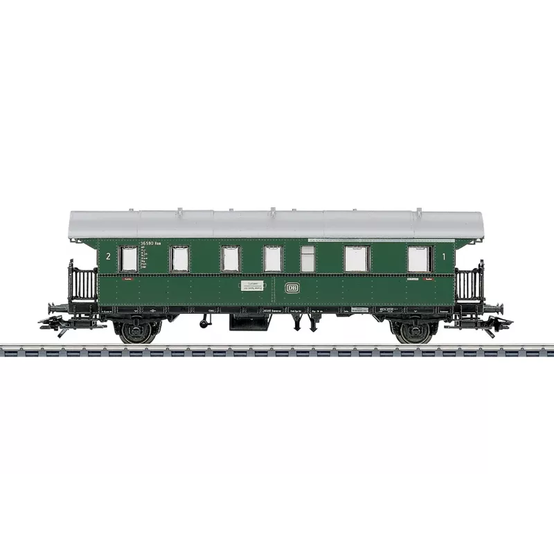 Märklin 4313 H0 Rýchlikový vozeň Büm 234 2. trieda DB epocha IV oceánska modrá/béžová