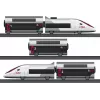 Märklin TGV Duplex H0 5-dielna digitálna vlaková súprava s Mobile Station 2, biela/čierna 029406