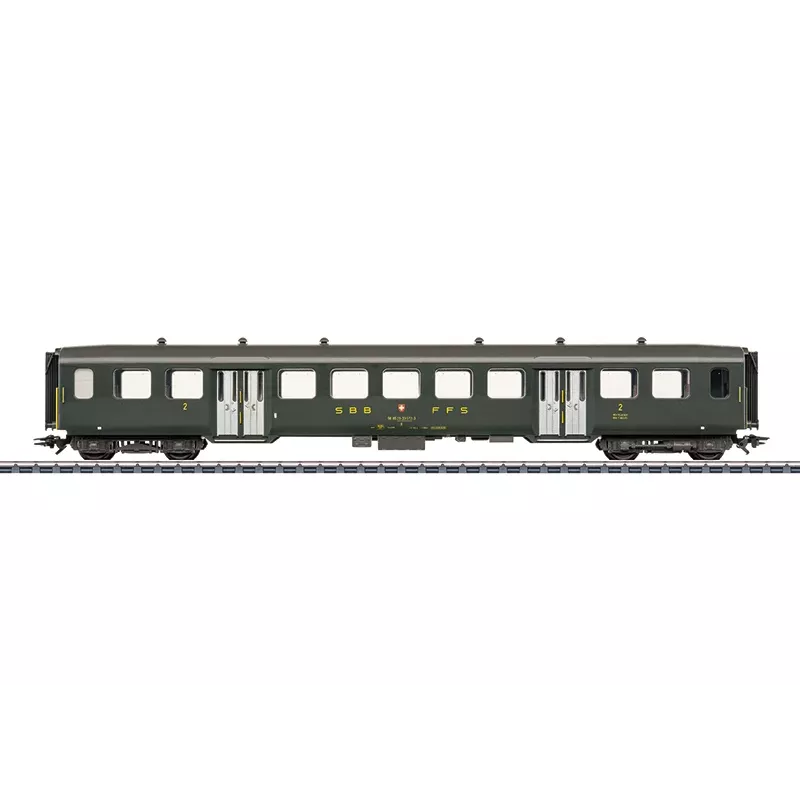 Märklin 043373 H0 SBB Ľahkoodeľový osobný vozeň 2. triedy