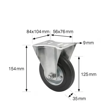 Wagner design yourself Otočné koliesko RO 8124 strieborná 50 mm koleso 40 kg nosnosť 4812401