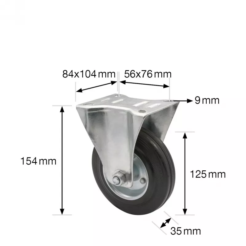 Wagner design yourself Otočné koliesko RO 8124 strieborná 50 mm koleso 40 kg nosnosť 4812401