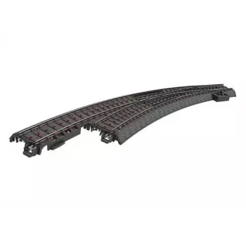 Märklin 24771 C-koľajnica oblúková výhybka vľavo, H0, manuálna, čierne lôžko