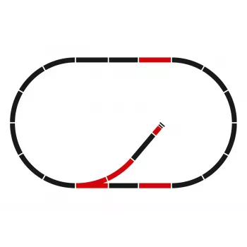 Märklin rozširujúca sada koľají C C1 – mierka H0 (24900)