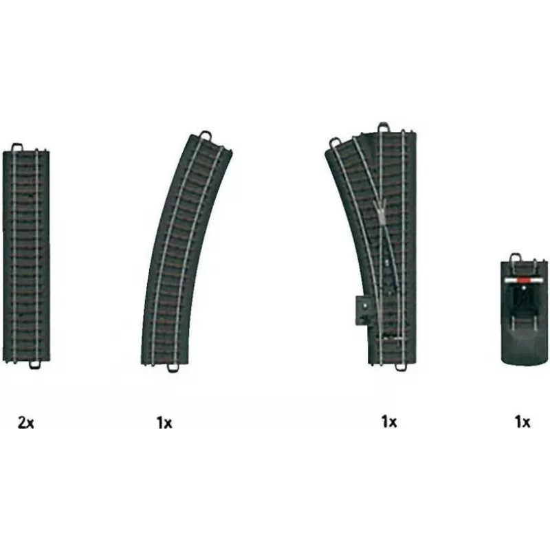 Märklin rozširujúca sada koľají C C1 – mierka H0 (24900)