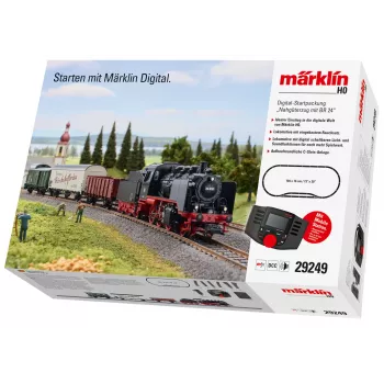 Märklin 29249 H0 digitálna štartovacia sada - nákladný vlak s parným rušňom DB rad 24