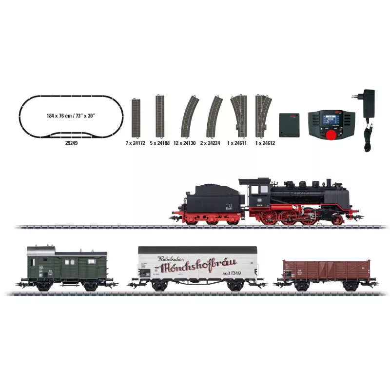 Märklin 29249 H0 digitálna štartovacia sada Miestny nákladný vlak s BR 24 DB