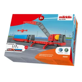 Märklin World 44347 H0 nakladacia doplnková sada so žeriavovým vozňom