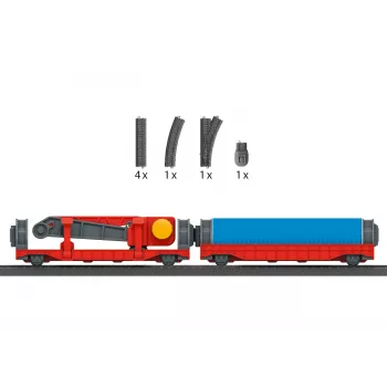 Märklin World 44347 H0 nakladacia doplnková sada so žeriavovým vozňom
