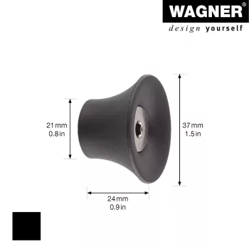 Wagner design yourself TULIP vešiak na oblečenie GH 0301, 1 háčik, čierna 17030121