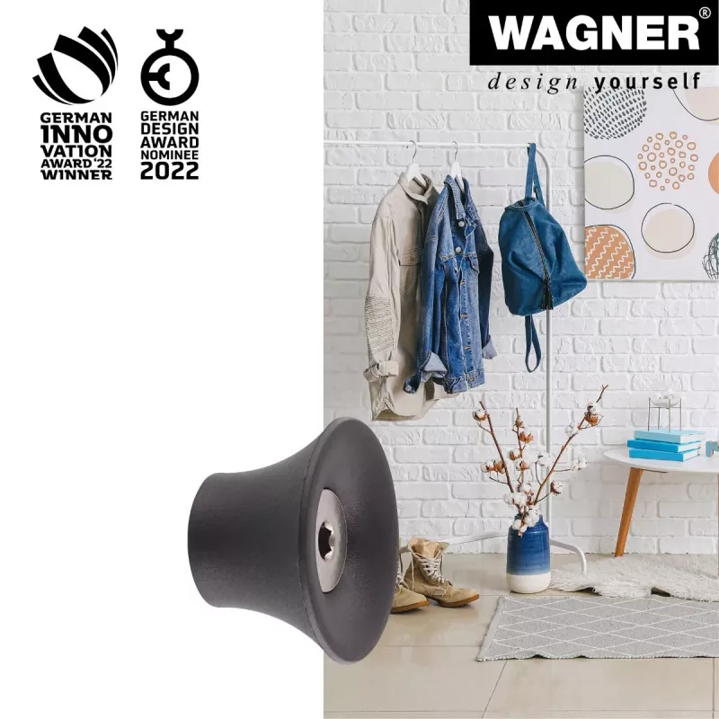 Wagner design yourself TULIP vešiak na oblečenie GH 0301, 1 háčik, čierna 17030121